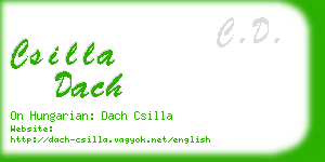 csilla dach business card